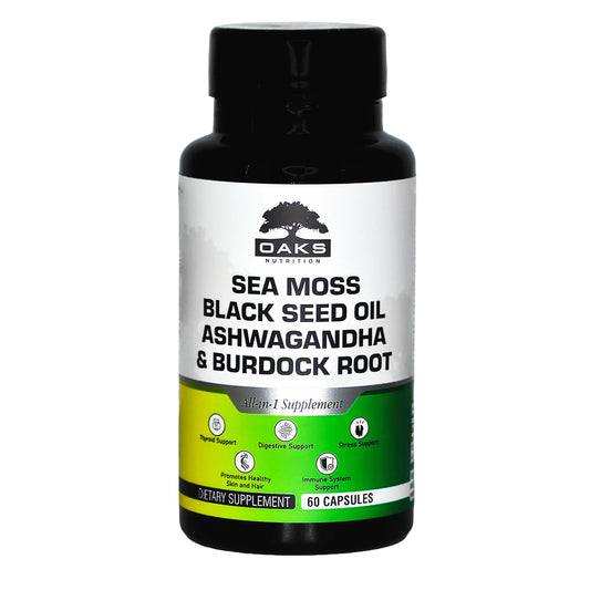 Premium 15-in-1 Sea Moss Multivitamin - 60 Capsules OaksNutrition